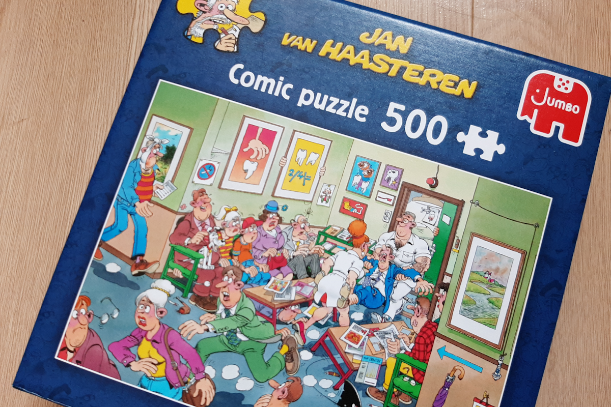 Puzzelen met open mond