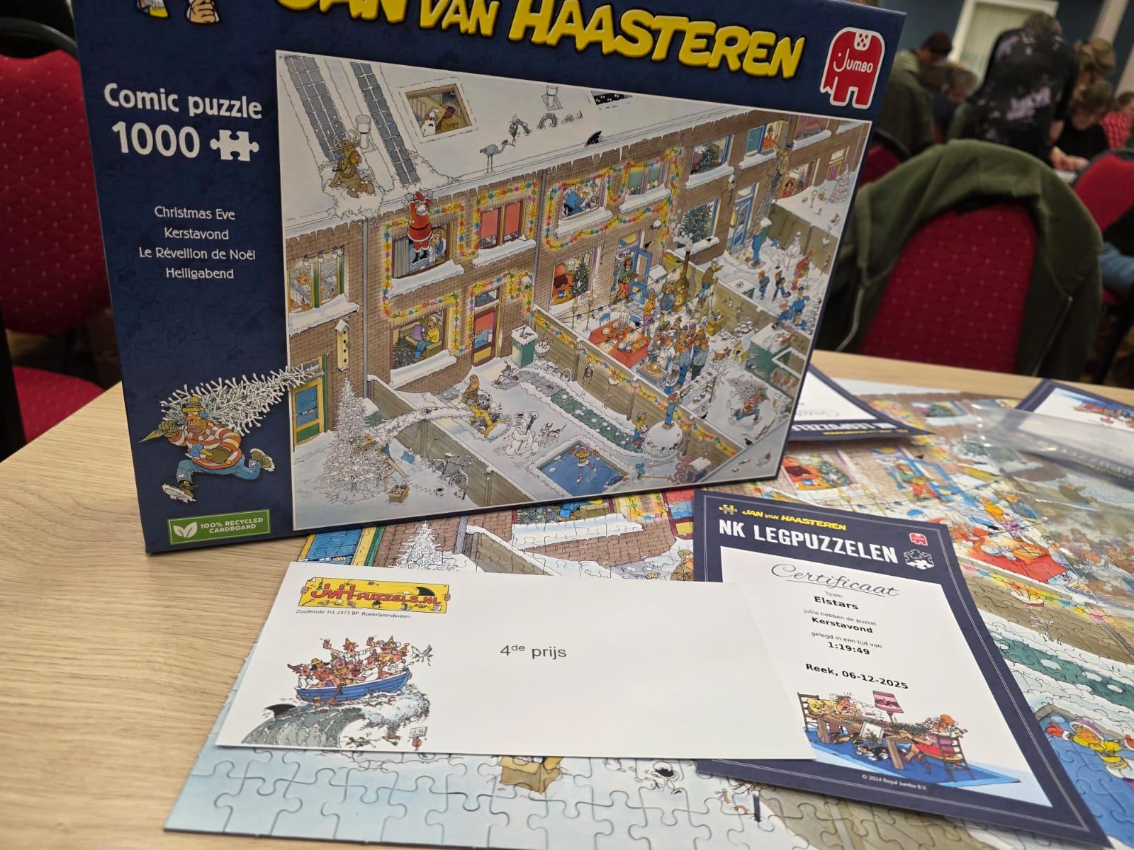 Vierde plaats in Reek bij de voorronde van het NK legpuzzelen