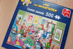Puzzelen met open mond
